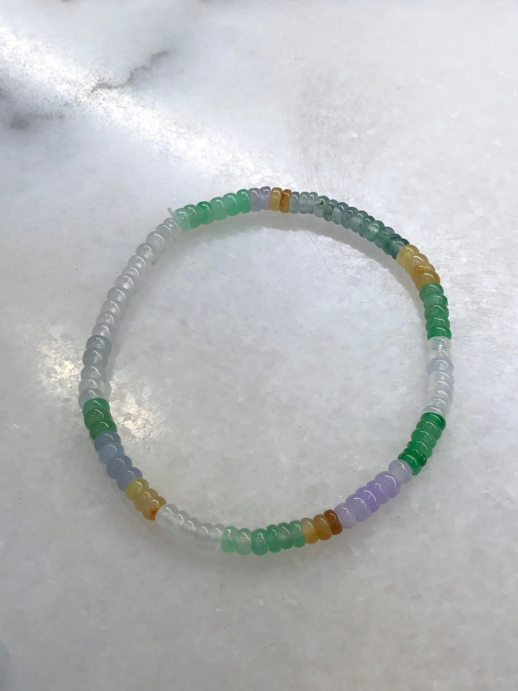 Three-Layer Mixed Jade Bracelets