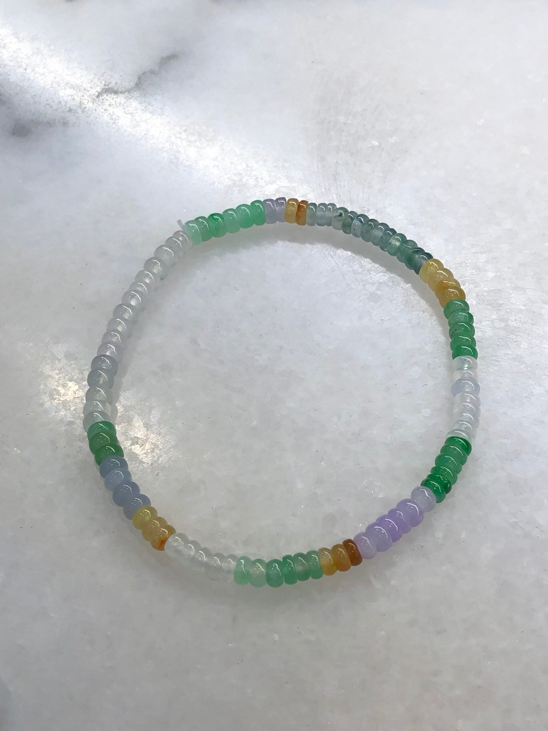 Three-Layer Mixed Jade Bracelets