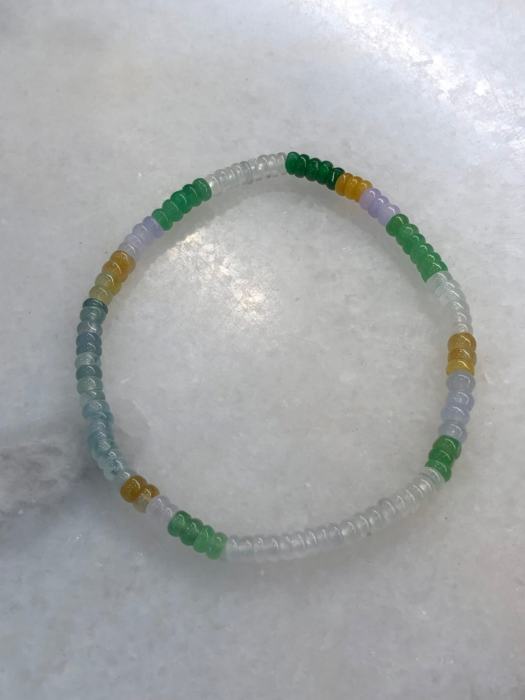 Three-Layer Mixed Jade Bracelets