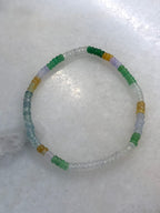 Three-Layer Mixed Jade Bracelets