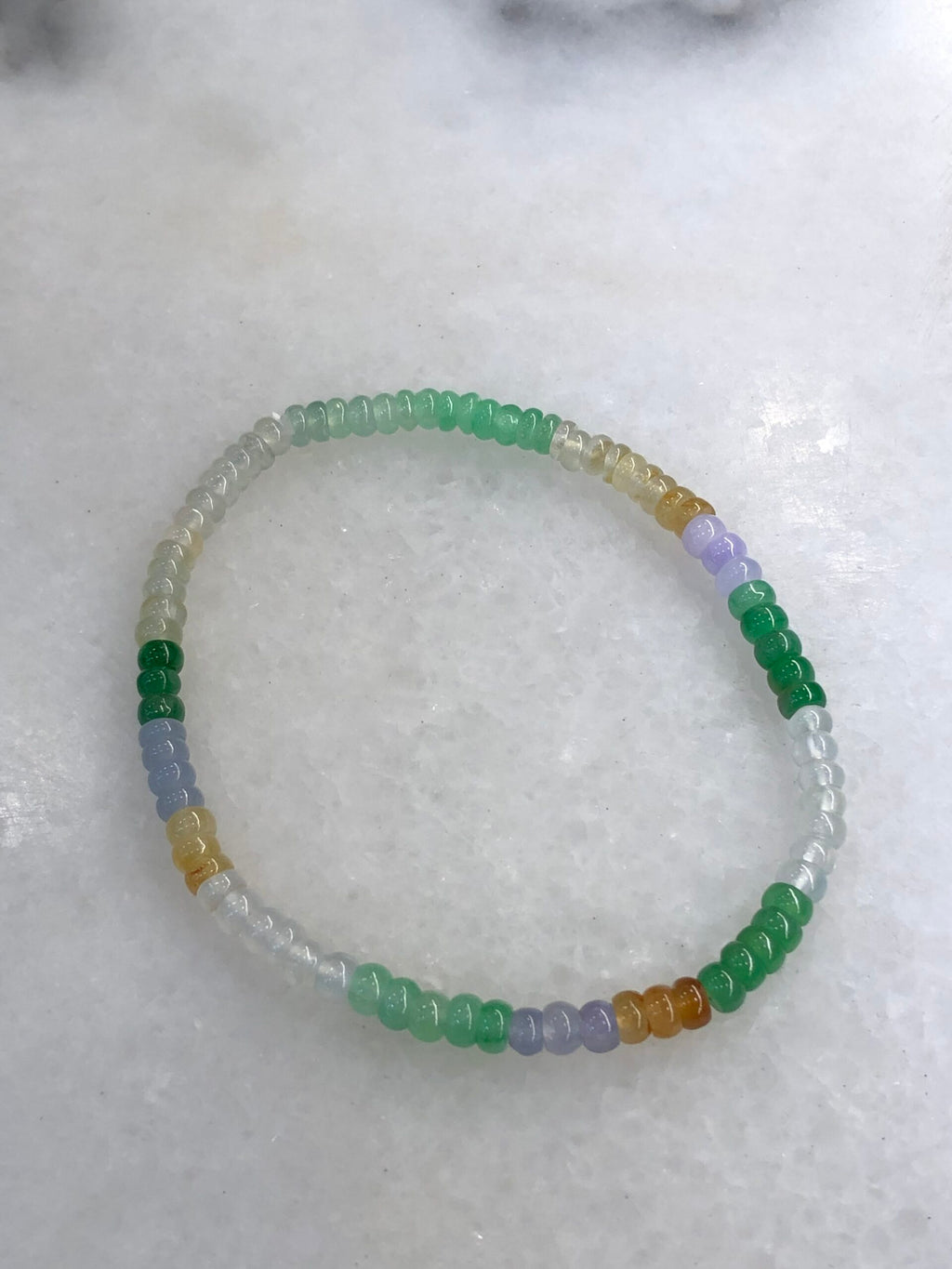 Three-Layer Mixed Jade Bracelets