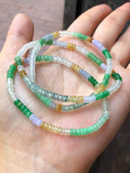 Three-Layer Mixed Jade Bracelets