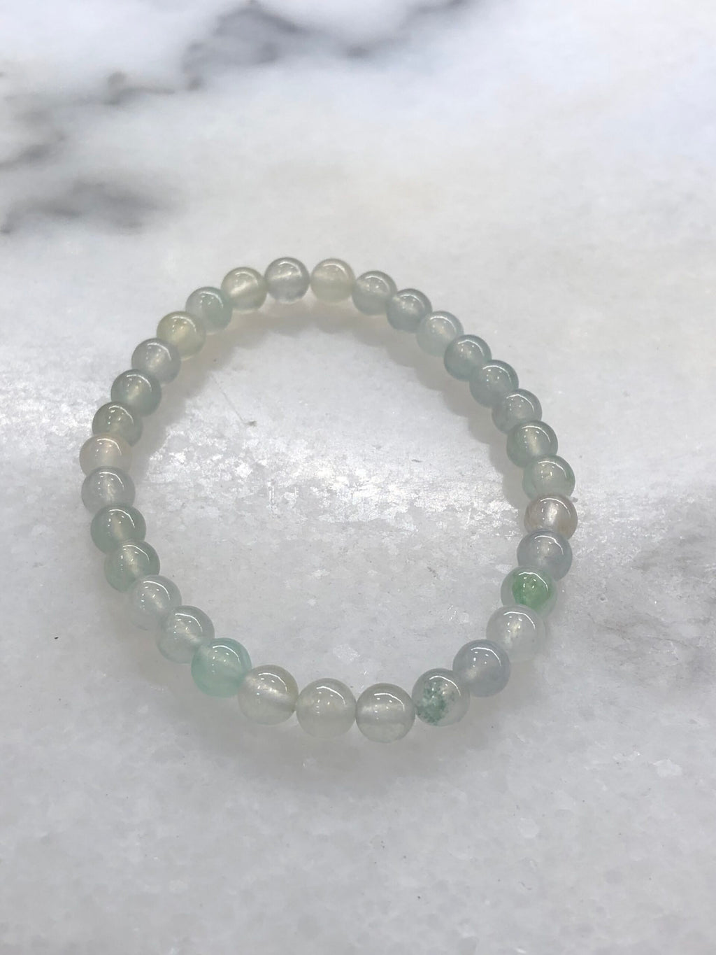 Icy Pastel Colours Jade Beads Bracelet