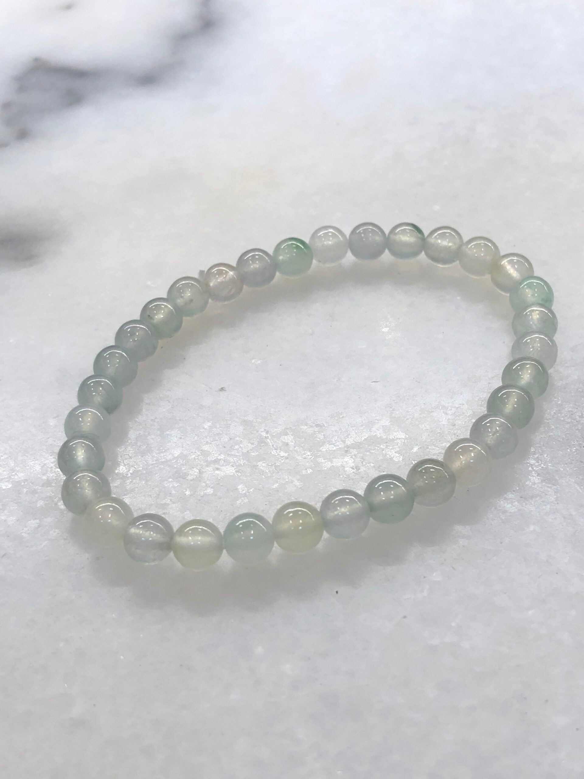 Icy Pastel Colours Jade Beads Bracelet