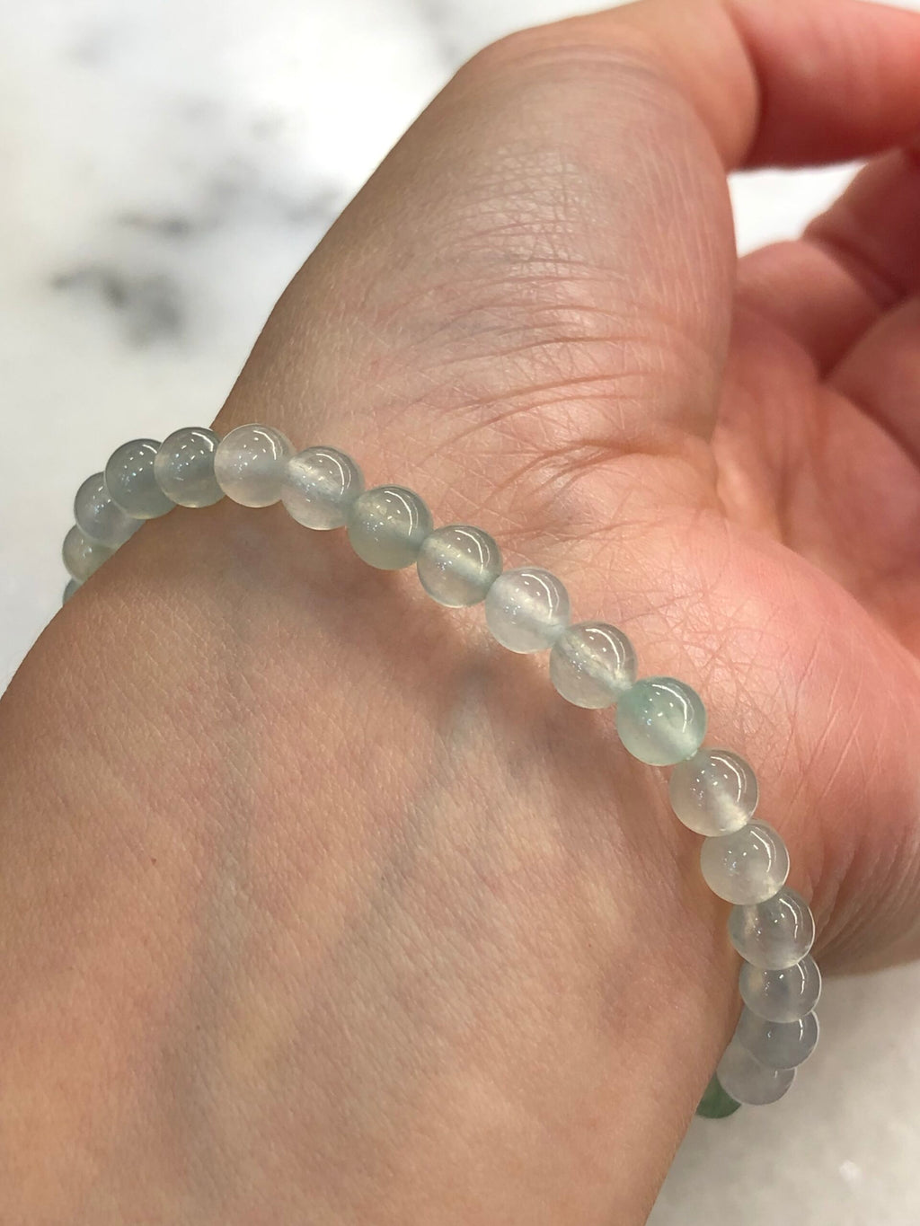 Icy Pastel Colours Jade Beads Bracelet