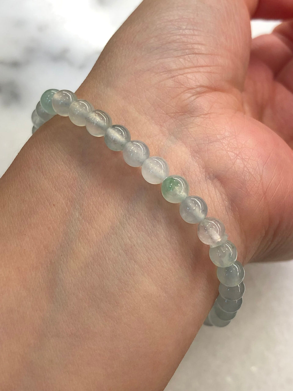 Icy Pastel Colours Jade Beads Bracelet