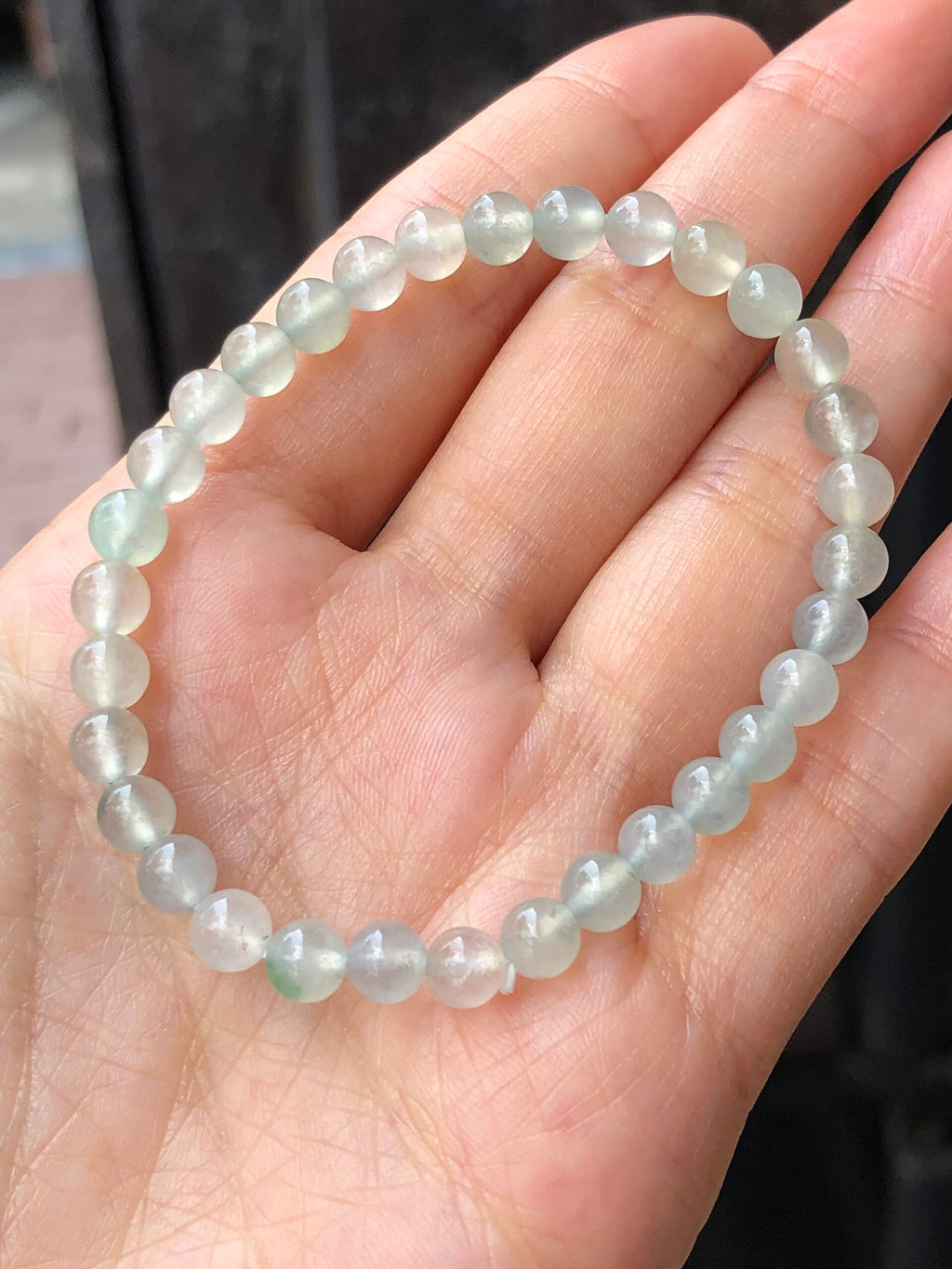 Icy Pastel Colours Jade Beads Bracelet