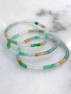Three-Layer Mixed Colours Jade Bracelets