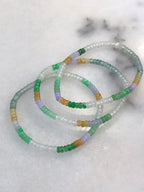 Three-Layer Mixed Colours Jade Bracelets