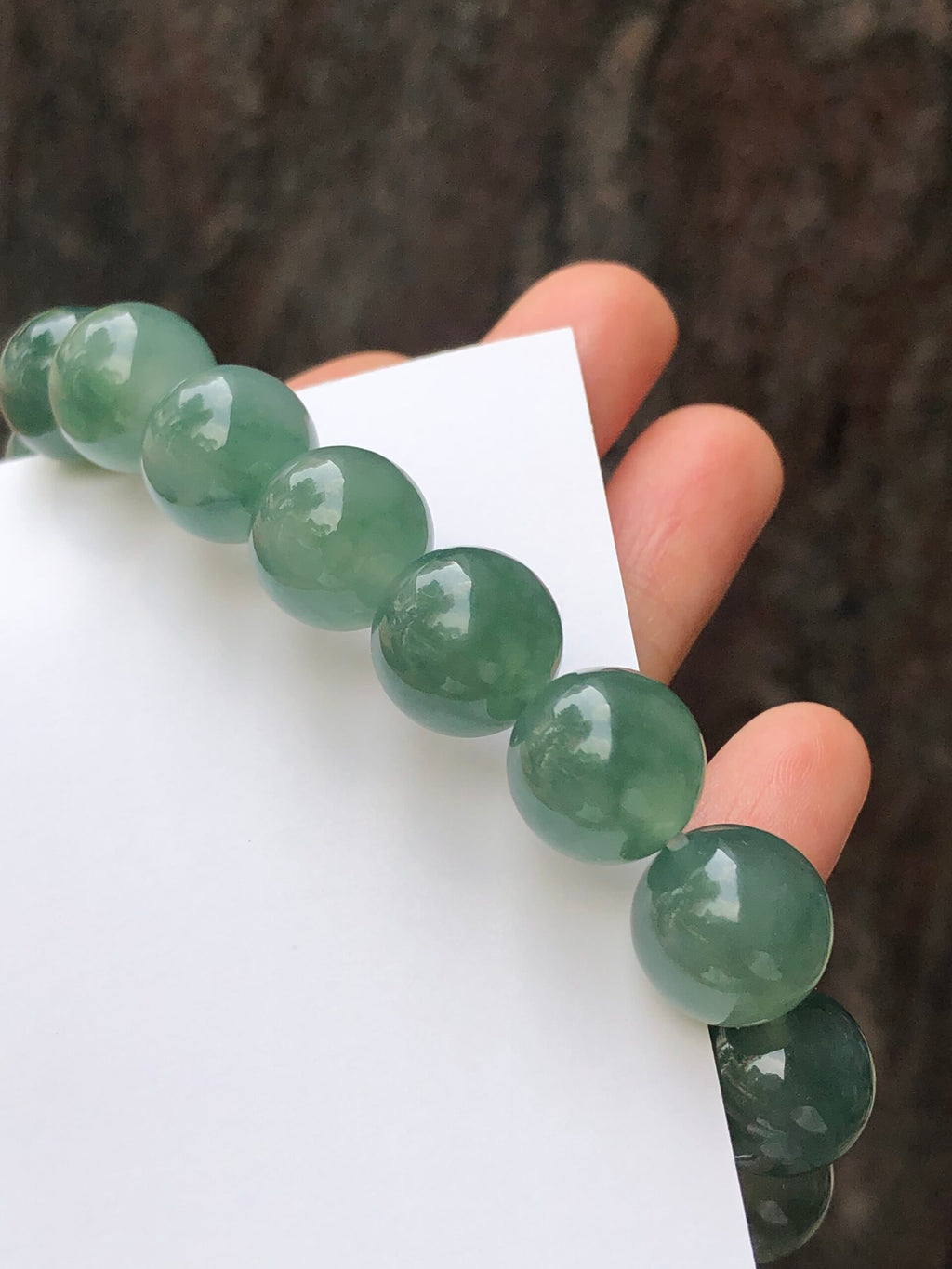 Icy Bluish Green Floral Jade Bracelet