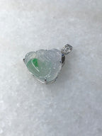 Icy Green Jade Buddha Pendant