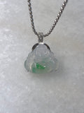 Icy Green Jade Buddha Pendant