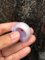 Lavender Jadeite Saddle Ring