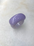 Lavender Jadeite Saddle Ring