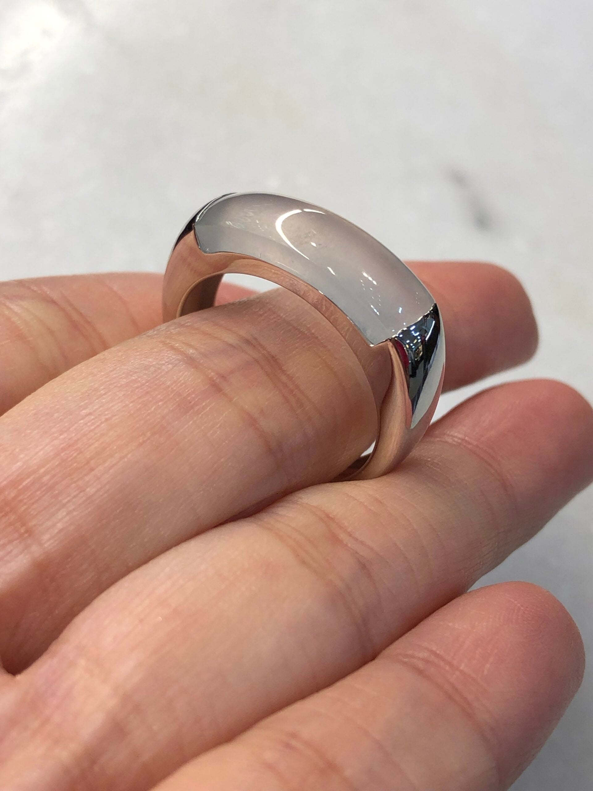 Icy Jade Saddle Ring