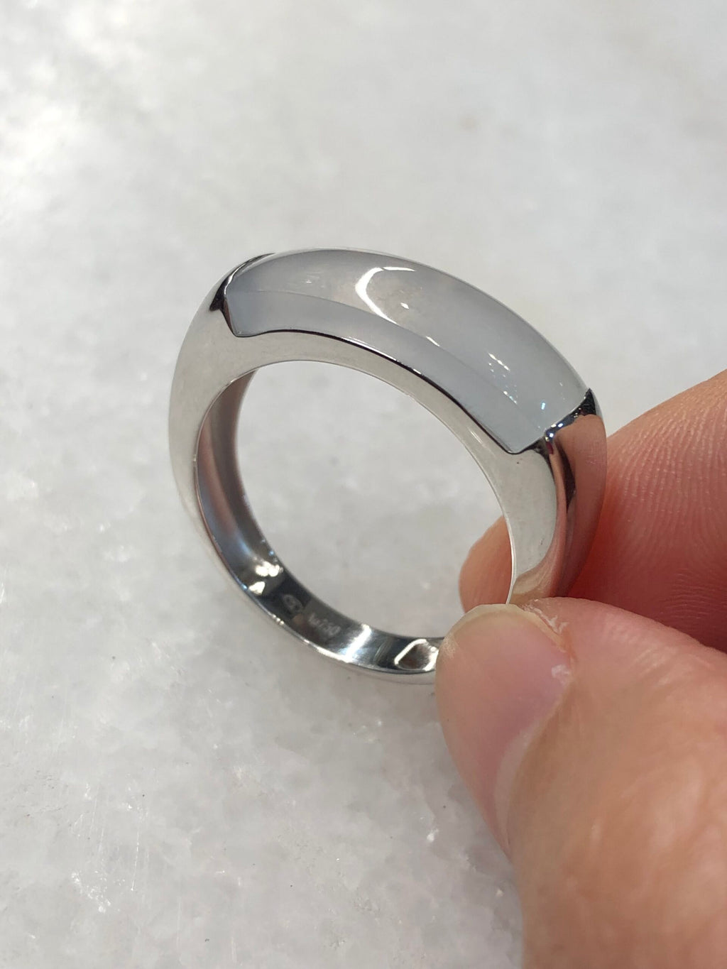 Icy Jade Saddle Ring