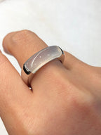 Icy Jade Saddle Ring