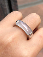 Icy Jade Saddle Ring