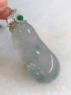 Natural Type A Icy Melon Pendant Jadeite from ClassicJade