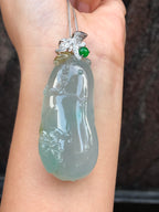 Natural Type A Icy Melon Pendant Jadeite from ClassicJade