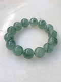 Icy Bluish Green Floral Jade Bracelet