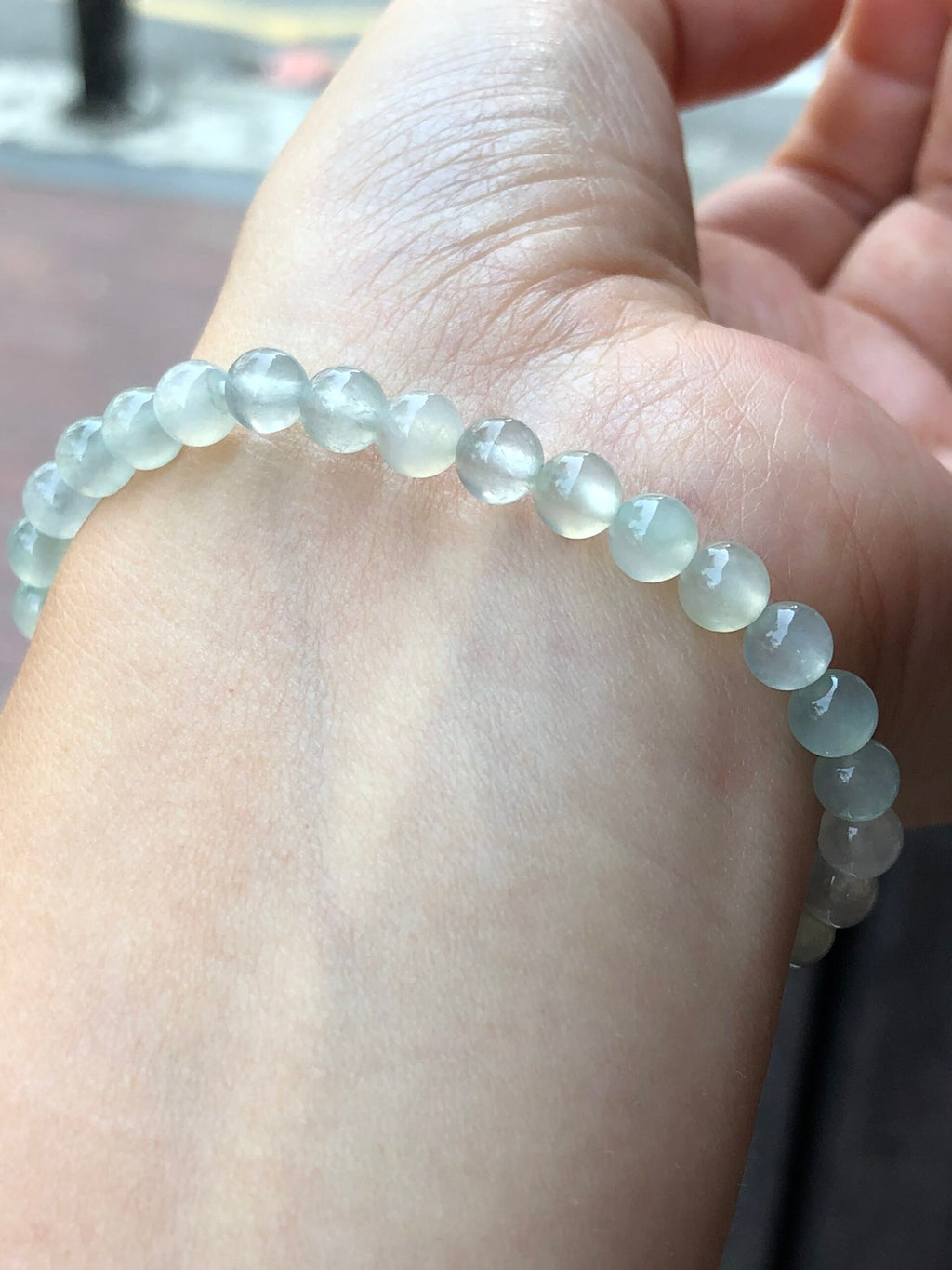 Icy Pastel Colours Jade Beads Bracelet