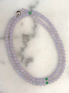 Lavender Jade Beads Necklace