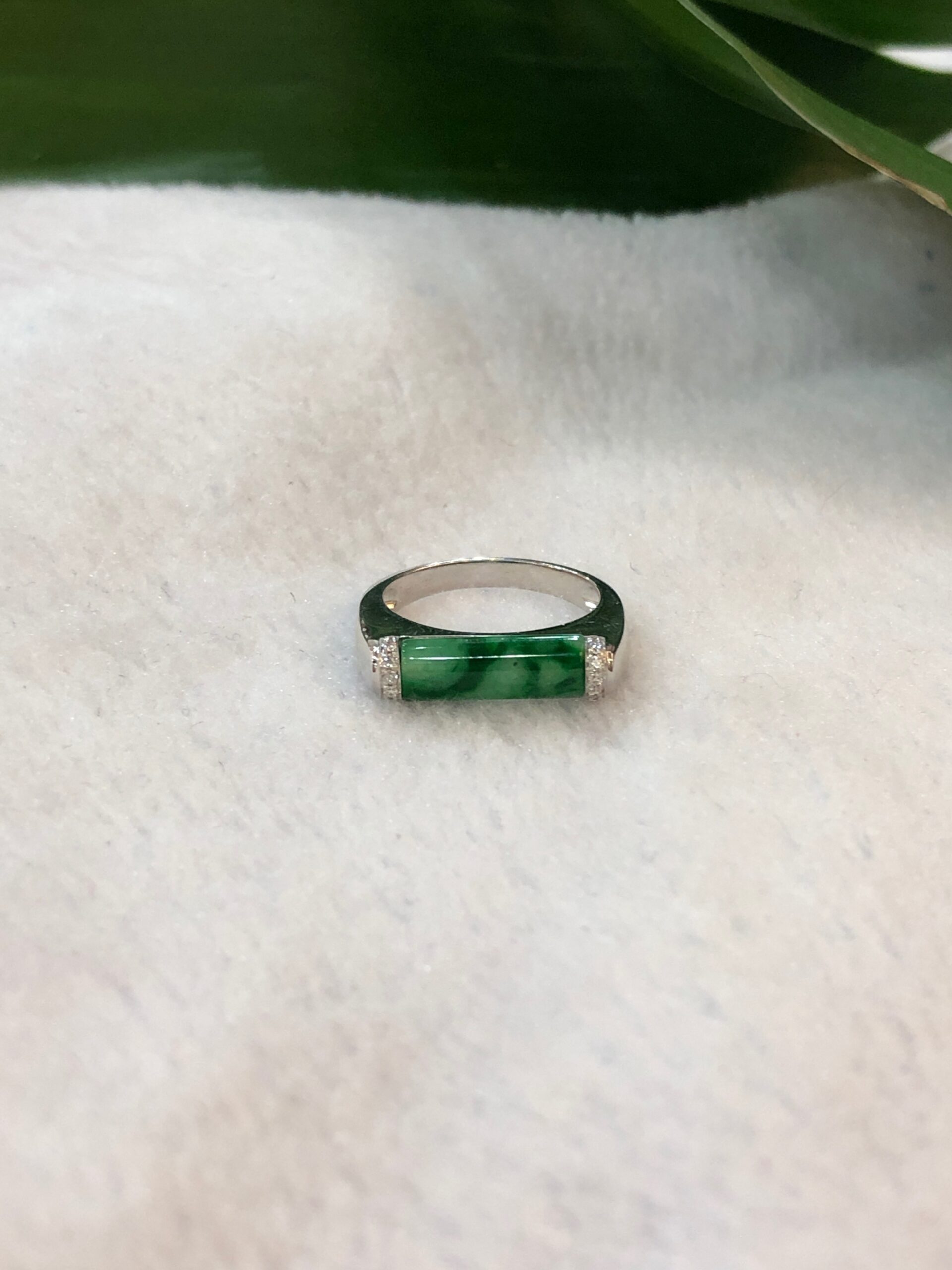 Modern on sale jade ring
