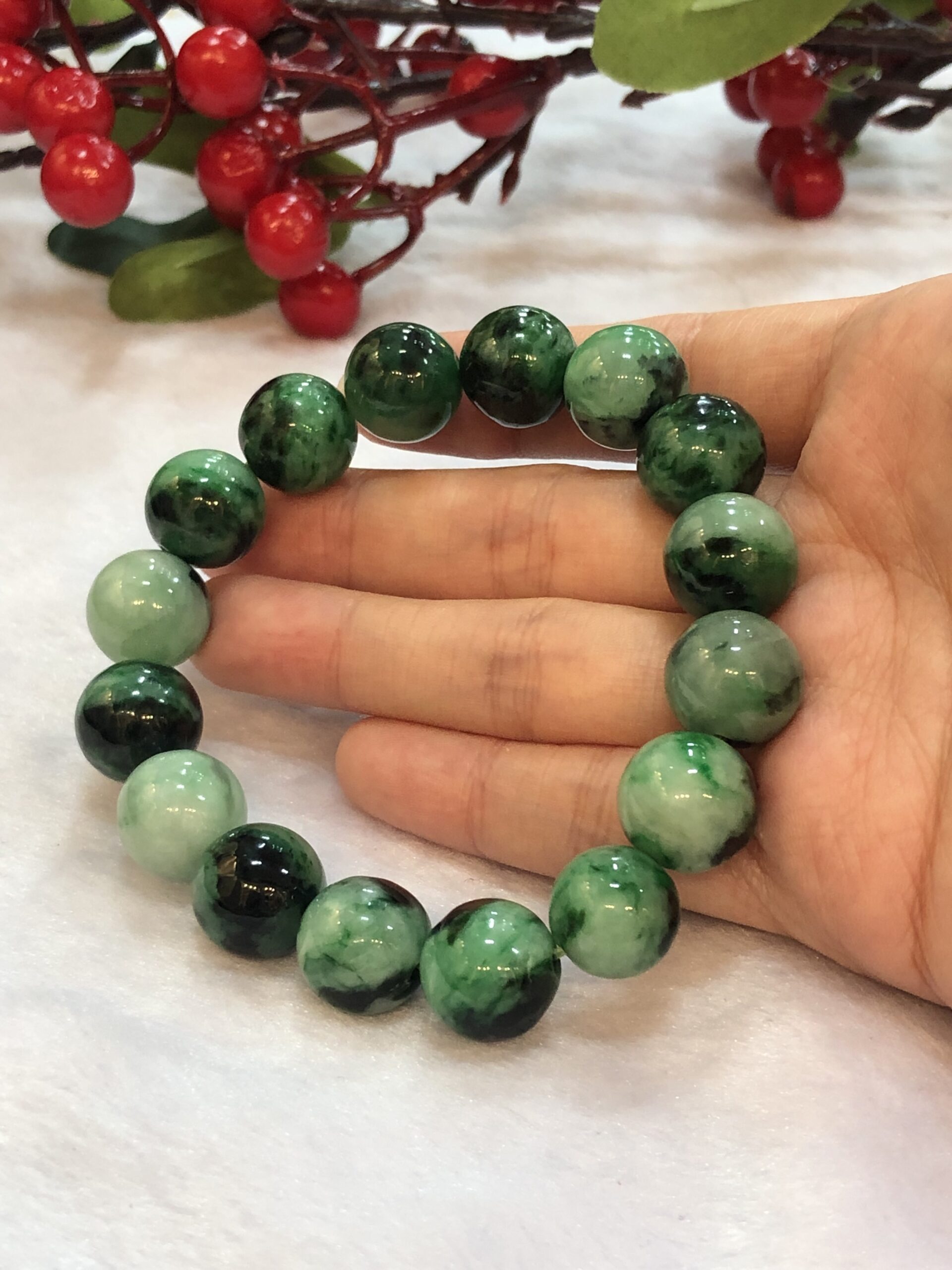 YEGQ Burmese Jade Pearl Bracelet, Gemstone Charm Mauritius | Ubuy