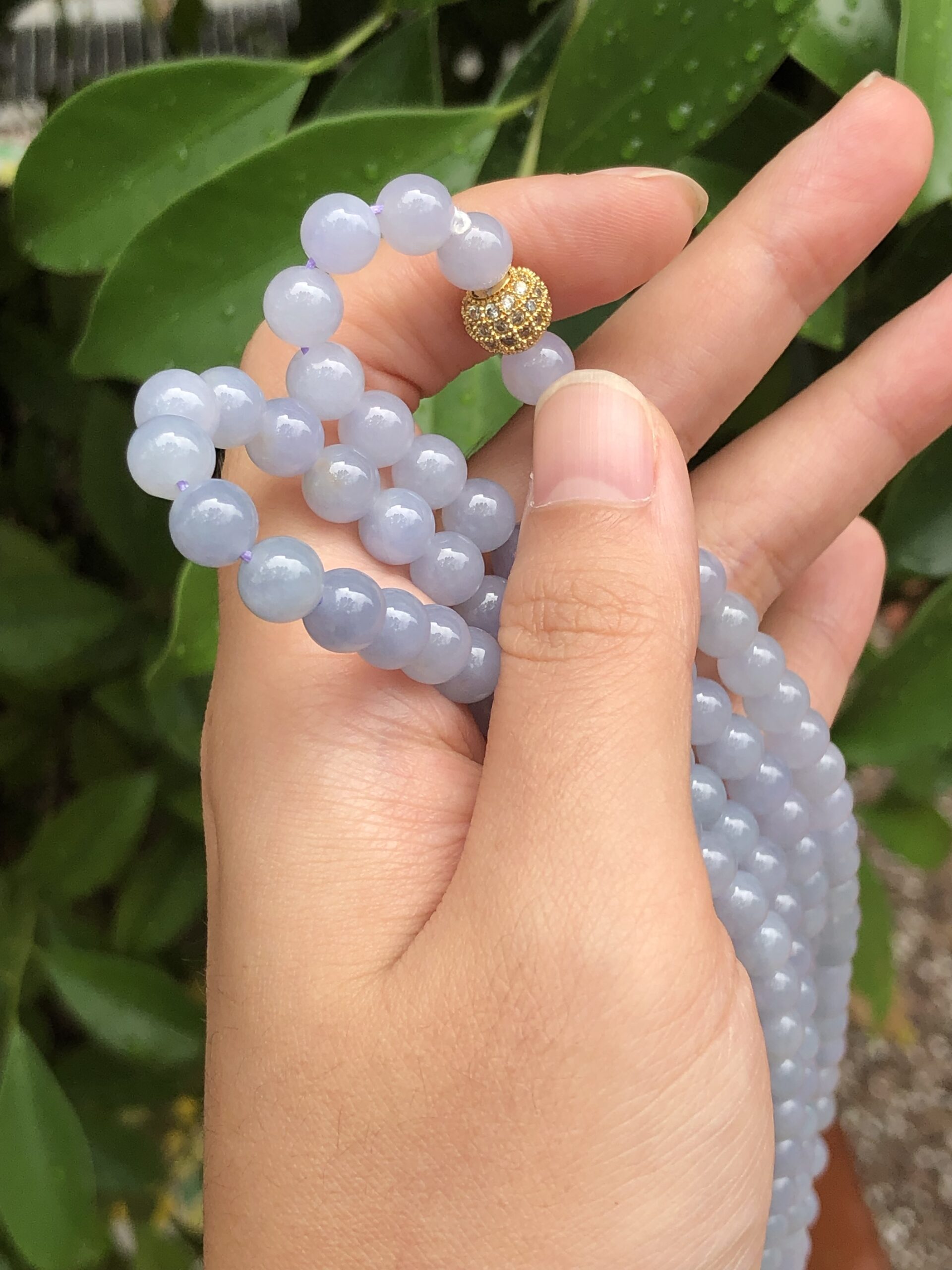 Lavender discount jade beads