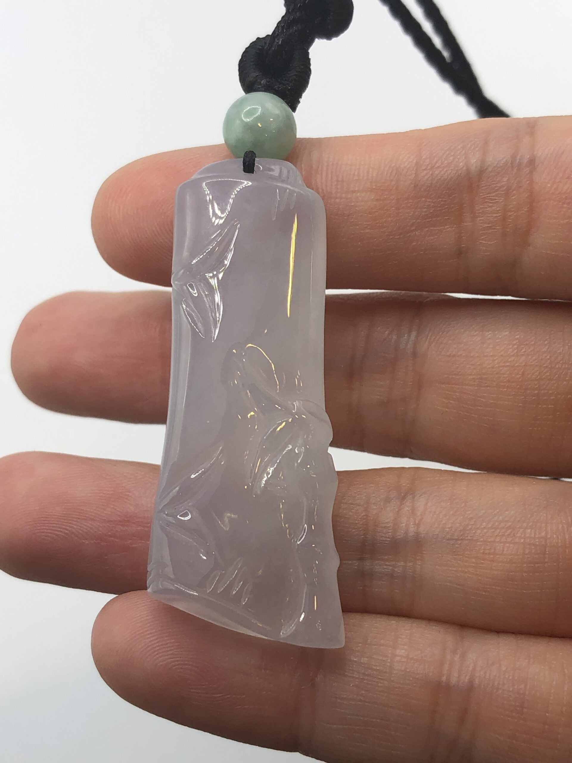 Jade sales bamboo necklace